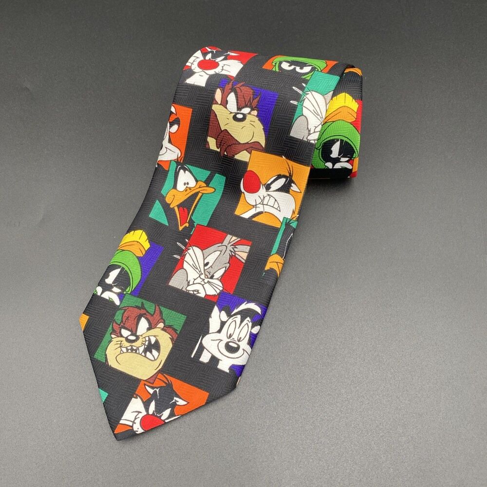 Looney Tunes Men's Tie Polyester Cartoon Character Novelty Korea Necktie